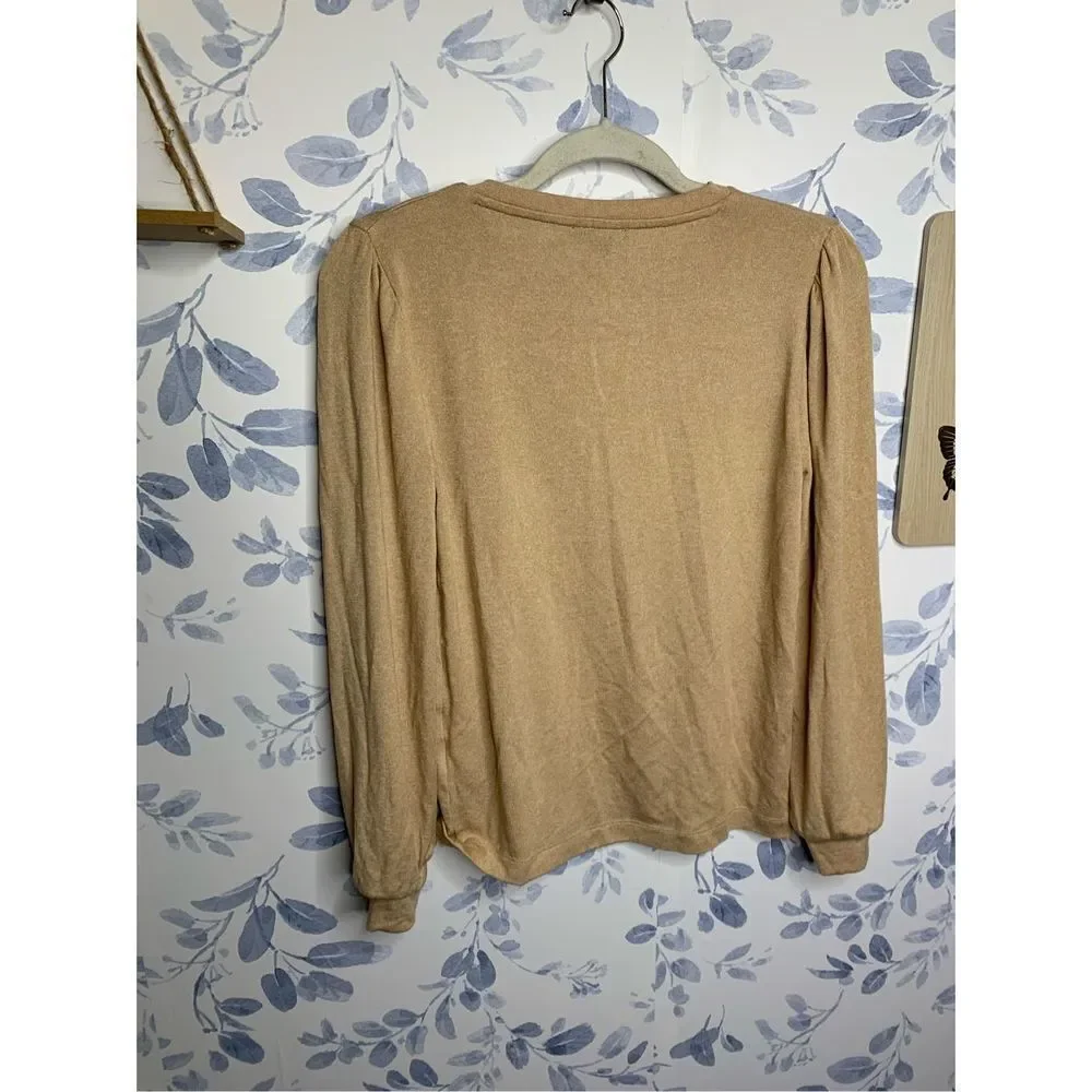 J.Crew Supercozy Puff-Sleeve Pullover Size XS